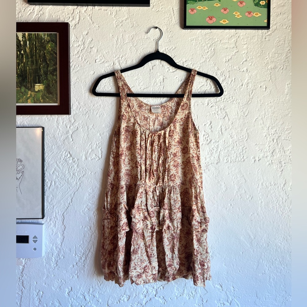 Free People Paisley Floral Tunic/Tank Top